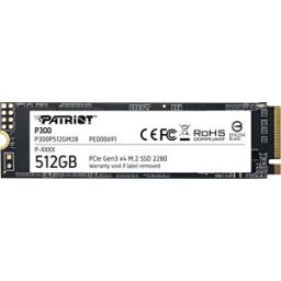 PATRIOT MEMORY P300P512GM28 - Patriot P300 NVMe SSD, 512 GB