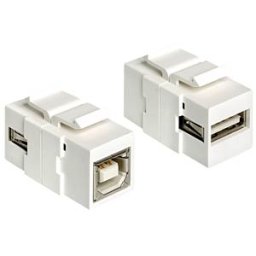 DELOCK 86320 - Keystone module USB 2.0 A socket > B socket