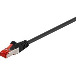 GOOBAY 95498 - Cat.6 patch cable, S/FTP, 2 m, black