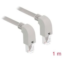 DELOCK 85868 - Network cable RJ45 Cat.6 S/FTP downwards / downwards angled 1 m