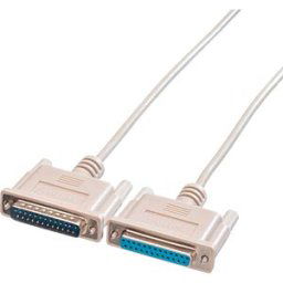 ROLINE 11013618 - Serial cable, 25-pin RS-232, connector/port, 1.8 m