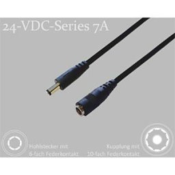 BKL 075915 - DC extension, 2000 mm, 2,5 mm, 24 V DC, 7 A