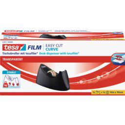 TESA 53917 - Tabletop dispenser Easy Cut® Curve, up to 33 m x 19 mm