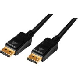 LOGILINK CV0114 - DisplayPort cable, DisplayPort 1.2 male, 4K/60Hz, black, 20 m