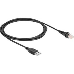DELOCK 90611 - Barcode scanner, cable, USB, straight, 2.0 m