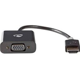 NEDIS N CCBW34900AT02 - Cable HDMI male > VGA female + 3,5-mm Klinkenfemale, 0,2 m