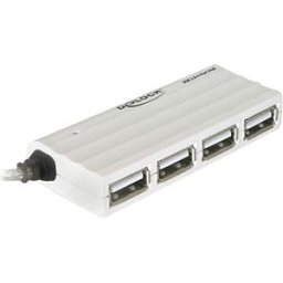 DELOCK 87445 - USB2 hub (4 ports), without power supply unit