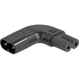 DELOCK 80475 - Power Adapter IEC 60320 - C8 to C7, male / female, 2.5 A, 90° le