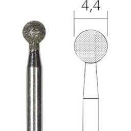 PROXXON 28226 - Diamond grinding bits in spherical shape, 4.4 mm, pack of 2