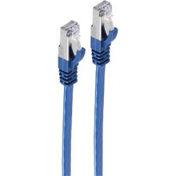 SHIVERPEAKS SHVP 75512-SLB - patch cable, flat, U/FTP, Cat.7 raw cable, 2 m, blue