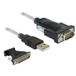 DELOCK 61308 - Adaptor USB 2.0 > serial 1x 9 Pin + 25 Pin FTDI