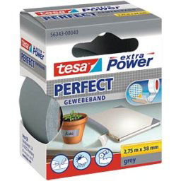 TESA 56343 GR - TESA extra Power cloth tape, 38 mm, grey