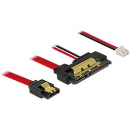 DELOCK 85242 - SATA 6 Gb/s receptacle + 2 pin female > SATA
