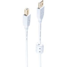 SHIVERPEAKS SHVP 77025-WF - USB 2.0 Cable, A male to B male, 5 m