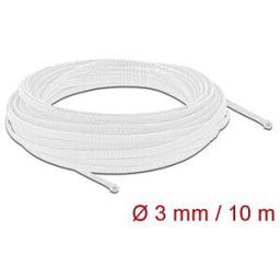 DELOCK 20692 - Braided Sleeving stretchable 10 m x 3 mm white
