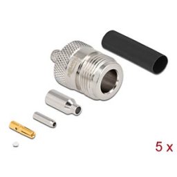 DELOCK 90018 - N Buchse zum Crimpen RG-174 / RG-316