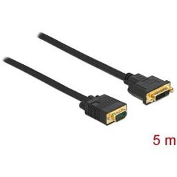 DELOCK 86759 - Cable DVI 24+5 female to VGA male 5 m