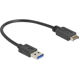DELOCK 85449 - USB 3.1 E Key A 20 pin plug to USB A plug, 30 cm