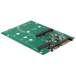 DELOCK 62670 - Converter SATA 22 pin > 1 x M.2 NGFF + 1 x mSATA