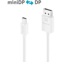 PURELINK PURE IS2120-020 - MiniDP 1.2 connector to DP, iSeries, 4K 60 Hz, white, 2.0 m