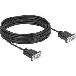 DELOCK 86827 - Serial Cable RS-232 D-Sub9 female to female with narrow plug hou