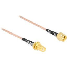 DELOCK 12011 - Antenna cable, SMA plug / SMA socket, 0.75 m