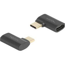 DELOCK 60245 - Adapter USB 4.0 C male > female - 90°, 8K 60 Hz