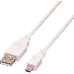 VALUE 11998708 - USB 2.0 cable, USB-A to Mini USB-B connector, 0.8 m
