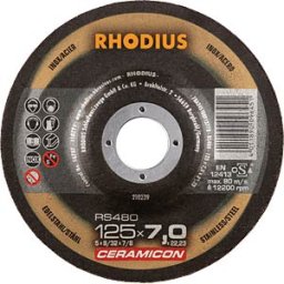 RHODIUS RHO 210239 - Roughing disc, stainless steel, 125 mm