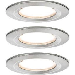 PAULMANN PLM 93458 - Nova Coin recessed light, 6 W, 2700 K, rigid, round, iron, set o