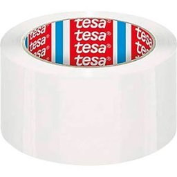 TESA 04195-00004 - tesa packaging tape, 66 m x 50 mm, white
