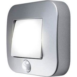 LEDVANCE LDV 075260672 - Night light, 14 lm, battery-operated, with motion sensor, silver