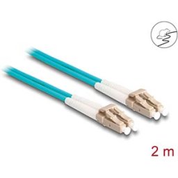 DELOCK 87908 - Fiber Optical Cable LC Duplex to LC Duplex Multi-mode OM3 2 m