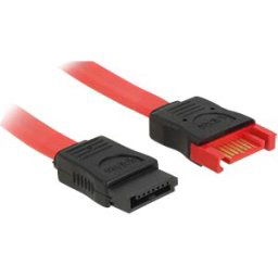 DELOCK 83954 - Extension SATA 6 Gb/s ma. > SATA fema. 50 cm red