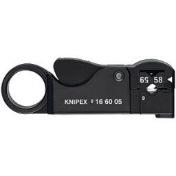 KNIPEX KN 16 60 05 - Coaxial stripper, RG 58/59/62 or dia.=4 - 10 mm²