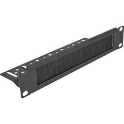 DELOCK 66845 - Brush strip, 10'', with cable fixing, 1 U