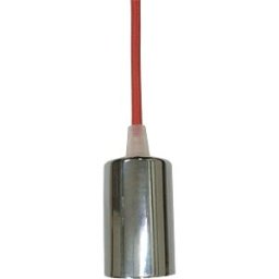 V-TAC VT-3791 - Chrome metal cup pendant Light-red