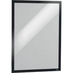 DURABLE 505301 - Signage frame, A2, self-adhesive, hinged, black