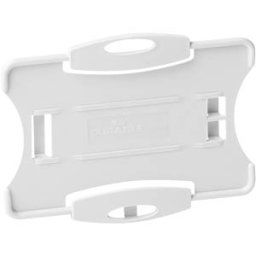 DURABLE 898910 - ID card holder for two cards, ECO, pack of ten, grey