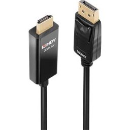 LINDY 40924 - DP 1.2 to HDMI A male, 0.5 m, active, HDR, 4K/60 Hz,