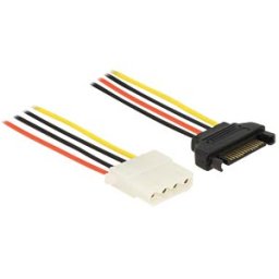 DELOCK 60137 - SATA 15pin jack > 4pin Molex jack, 50cm