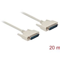 DELOCK 84539 - Serial cable, D-Sub 25, plug/plug, 20 m