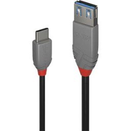 LINDY 36895 - USB 3.1 cable, A connector to C connector, 0.15 m