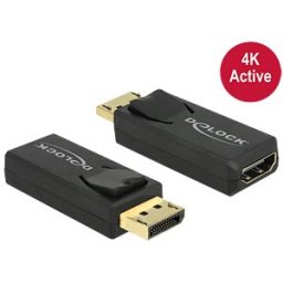 DELOCK 65573 - DisplayPort 1.2 plug > HDMI socket, black