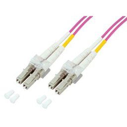 EFB-ELEKTRONIK O0319.0,5 - Duplex Jumper LC-LC 50/125µ, 0,5 m, OM4, violet