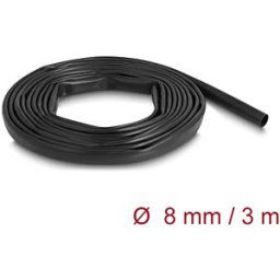 DELOCK 19000 - PVC Insulating Sleeve 3 m x 8 mm black