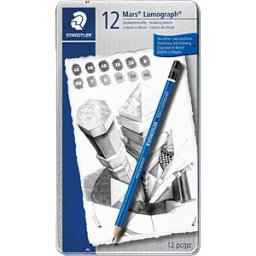 STAEDTLER 100G12 - Pencils, assorted hardnesses, 12 pencils