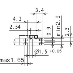 MENTOR MEN 1280.1020 - Light guides 2-way 6 mm, spherical ø 3 mm