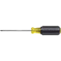 KLEIN TOOLS KLT 663 - #3 Square-Recess Tip Screwdriver 4'' (102 mm) Round-Shank