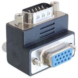 DELOCK 65289 - Adaptor VGA plug/jack 90° angulated